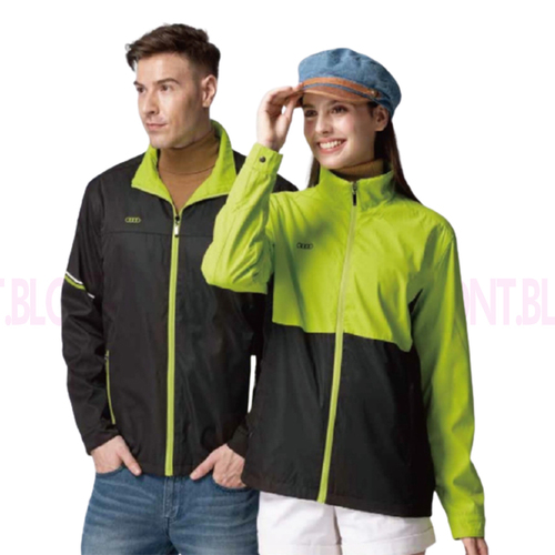 AU3333 反光雙面夾克(黑+綠)  |商品總覽|外套|雙面穿外套-現貨