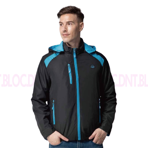 AU5502 防水鋪棉雙面大衣(黑+藍)  |商品總覽|外套|雙面穿外套-現貨