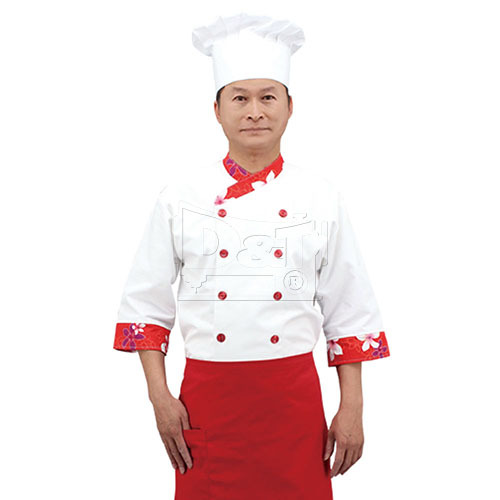 BC215花布配色日式主廚服chefwear  |商品總覽|廚師服|現貨. 訂製