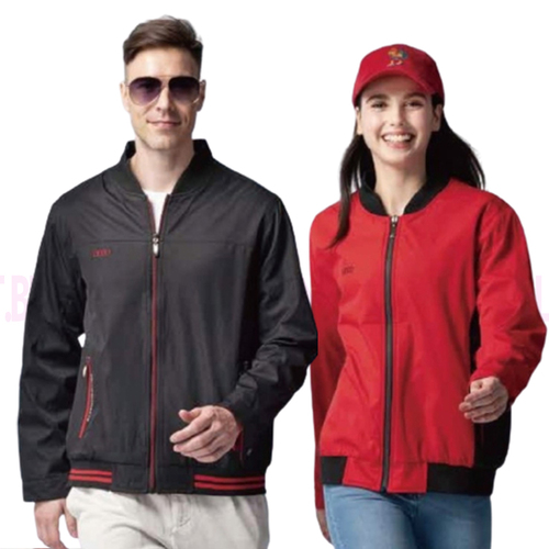 AU1119 鋪棉雙面夾克(黑+紅)產品圖