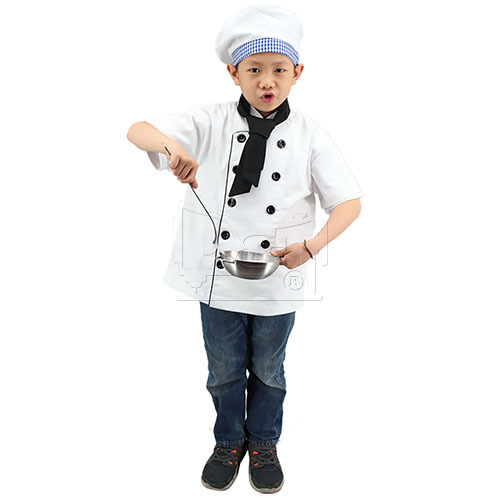 Bkid006兒童雙排釦廚師服