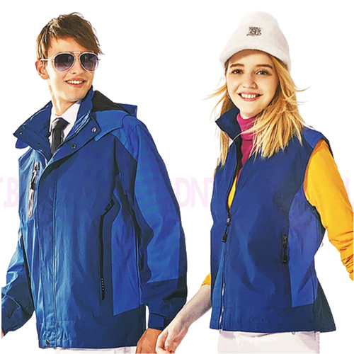 CL180 兩件式拆式大衣(藍)  |商品總覽|外套|二件式外套-現貨