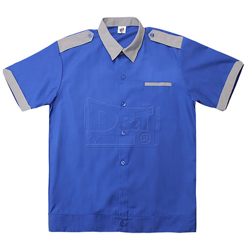 OF069 短袖工作襯衫(肩扣帶束下擺)產品圖
