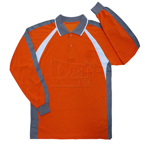 PL97035長袖剪接配色polo衫  |商品總覽|POLO衫|POLO素面.訂製