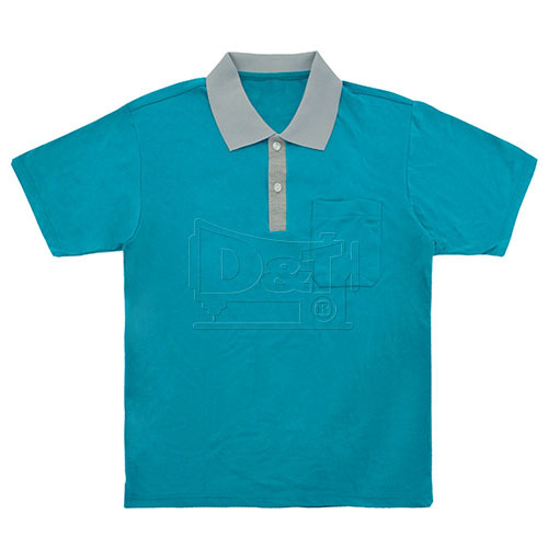 PS105013短袖polo衫(雙色電腦領片)產品圖