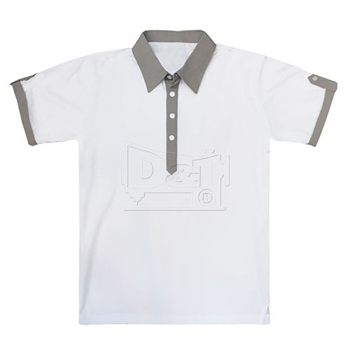 PS106002襯衫領POLO衫(造型門襟+袖拉帶)產品圖