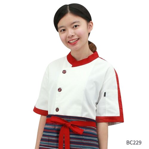 BC229剪接配色廚師服產品圖