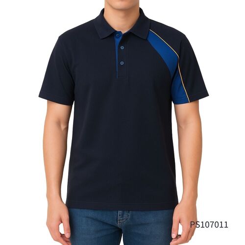 PS107011剪接配色polo衫