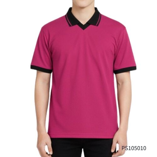 PS105010  V領配色polo衫產品圖