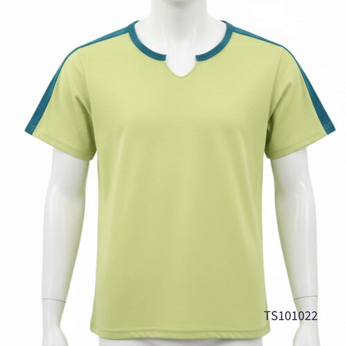 TS101022剪接配色U領T恤