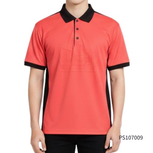 PS107009剪接配色polo衫